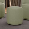 Puff Redondo Orgânico para Sala Malu Bouclê Pistache M11 - D'rossi - 2