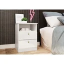 Ver imagem 1 de Mesa de Cabeceira 2 Gavetas 1 Nicho Irlanda 