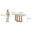 Ver imagem 4 de Conjunto Sala de Jantar Mesa Sintonia 160 Tampo Vidro Off White com 6 Cadeiras Apogeu - Lopas Amendo