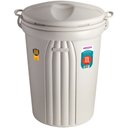 Ver imagem 1 de Cesto de Lixo Plástico 70 Litros - 290 - Sanremo Cesto P/lixo 70l C/tampa Sanremo 290