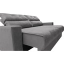 Ver imagem 5 de Sofá Retrátil e Reclinável 1,90m Clean Cama Inbox Velusoft Cinza