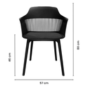Ver imagem 7 de Kit 6 Cadeiras Design de Jantar Marcela Preta
