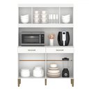 Ver imagem 3 de Armário de Cozinha Laura 8 Portas 2 Gavetas Branco - Fellicci