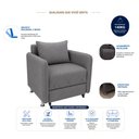 Ver imagem 7 de Sofá Cama Solteiro 1 Lugar 175cm Daiana Suede Chumbo Império Decor