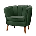 Ver imagem 5 de Poltrona Decorativa Ariel Petala com Pés de Madeira - Star Confort