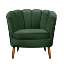 Ver imagem 2 de Poltrona Decorativa Ariel Petala com Pés de Madeira - Star Confort