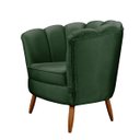 Ver imagem 3 de Poltrona Decorativa Ariel Petala com Pés de Madeira - Star Confort