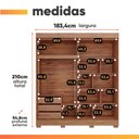 Ver imagem 4 de Guarda Roupas Casal 2 Portas de Correr com Espelho 3 Gavetas 100% MDF Ilana