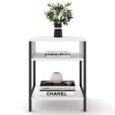 Ver imagem 2 de Mesa de Cabeceira Industrial com Nicho Organizador Lia L06 - D'rossi