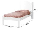 Ver imagem 3 de Cama Solteiro Adesivada Princesa 100% Mdf - Extrado Madeira - P/Colchão 188 x 88