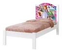 Ver imagem 2 de Cama Solteiro Adesivada Princesa 100% Mdf - Extrado Madeira - P/Colchão 188 x 88