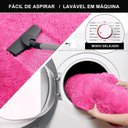 Ver imagem 2 de Jogo Tapete Passadeira Quarto 2 Uni Rosa 50 X 140 Cm