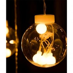 Pisca Cordão Varal Decorativo 12 Lâmpadas com Led Amarelo 3m - 3
