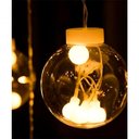 Ver imagem 3 de Pisca Cordão Varal Decorativo 12 Lâmpadas com Led Amarelo 3m