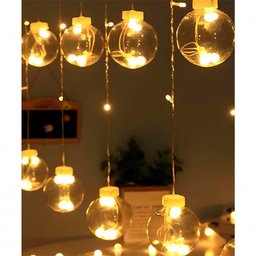 Pisca Cordão Varal Decorativo 12 Lâmpadas com Led Amarelo 3m - 5