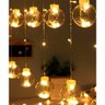 Pisca Cordão Varal Decorativo 12 Lâmpadas com Led Amarelo 3m - 5