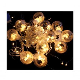 Pisca Cordão Varal Decorativo 12 Lâmpadas com Led Amarelo 3m - 2