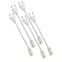 Ver imagem 1 de Conector Plug Rabicho Fita de Led 8mm Kit 5 Unidades Fonte Tomada Iluminaçao Sanca Perfil Gesso Teto
