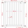 Grade Portão Pet Bebê Divisor Ambiente 95 Cm Preto - 5
