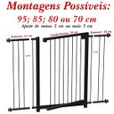 Ver imagem 2 de Grade Portão Pet Bebê Divisor Ambiente 95 Cm Preto