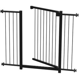 Grade Portão Pet Bebê Divisor Ambiente 95 Cm Preto - 1