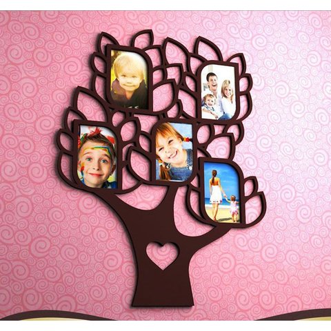 Porta Retrato de Parede em Mdf - em Mdf Branco