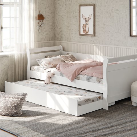 Bicama Solteiro Cama Auxiliar Proteção Lateral Bella Framar