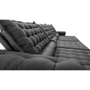 Ver imagem 4 de Sofá Retrátil e Reclinável 4,15m Molas Ensacadas Cama inBox Big Space com Bordado 3D Velusoft