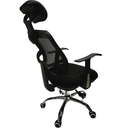 Ver imagem 6 de Cadeira Escritório Giratória Tela Mesh Reclinável Ajustável