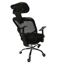 Ver imagem 7 de Cadeira Escritório Giratória Tela Mesh Reclinável Ajustável