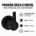 Ver imagem 2 de Acabamento para Registro Preto Fosco Padrão Deca 16 Estrias e Docol 20 Estrias Metal sem Conversor