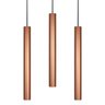 Kit 3 Pendente Tubo 50cm Gu10 Cobre para Bancada Cozinha Banheiro Quarto - 1