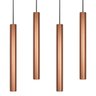 Kit 4 Pendente Tubo 50cm Gu10 Cobre para Bancada Cozinha Banheiro Quarto - 1