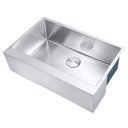 Ver imagem 1 de Cuba Farmhouse Flat Aço Inox 1mm Escovado Sa105-pf 75,49,8x22,8 Cm Aço Escovado