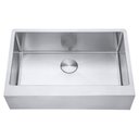 Ver imagem 2 de Cuba Farmhouse Flat Aço Inox 1mm Escovado Sa105-pf 75,49,8x22,8 Cm Aço Escovado
