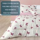 Ver imagem 5 de Cobredrom Grosso King Size 200 Fios Nyla Dupla Face Estampado Super Fofinho Avere:rose