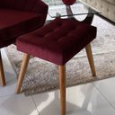 Ver imagem 3 de Puff Capitonê Luxo em Sued Premium