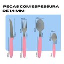 Ver imagem 3 de Cj Talheres 25 Pçs - Rosa