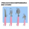 Cj Talheres 25 Pçs - Rosa - 3