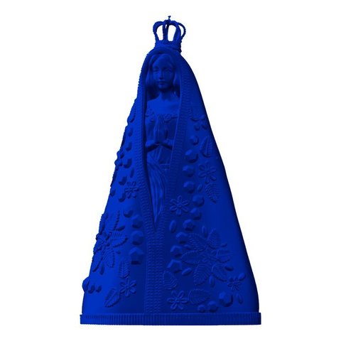 Estatua Religiosa Decorativa 3d Nossa Senhora Aparecida - Azul