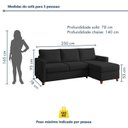 Ver imagem 3 de Sofá 3 Lugares com Chaise Moov Yescasa