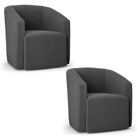 Poltrona Decorativa Orgânica Kit 2 Stella Max Bouclê D03 - D’Rossi