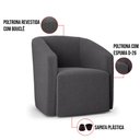 Ver imagem 3 de Poltrona Decorativa Orgânica Kit 2 Stella Max Bouclê D03 - D’Rossi