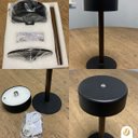 Ver imagem 3 de Luminária de Mesa Abajur Luna 3w Led Multicor 3k/4k/6k Touch Preto
