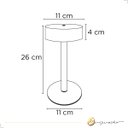 Ver imagem 6 de Luminária de Mesa Abajur Luna 3w Led Multicor 3k/4k/6k Touch Preto