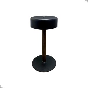 Luminária de Mesa Abajur Luna 3w Led Multicor 3k/4k/6k Touch Preto