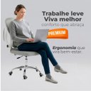 Ver mais imagens de Cadeira de Escritório Diretor Oficial Atenas sem Apoio - Cinza - 4