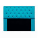 Ver imagem 2 de Kit Cabeceira Mirage + Calçadeira Baú Felix King Size 195cm Suede - Ecotec Decor:Azul Turquesa