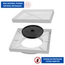 Ver imagem 4 de Ralo Invisível Tampa Oculta Sifonado 15x15cm | Utilimix | Kit 05 Un