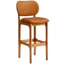 Ver imagem 6 de Kit 03 Banquetas Alta Bar Cozinha Sala Jantar Fixa Betta L02 Imbuia Couríssimo Canela - Lyam Decor